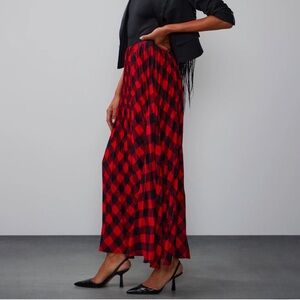❣️Pleated Plaid Maxi Skirt | New York & Company, Size M